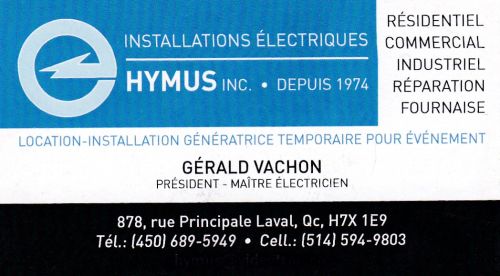 Installations électriques Hymus inc.